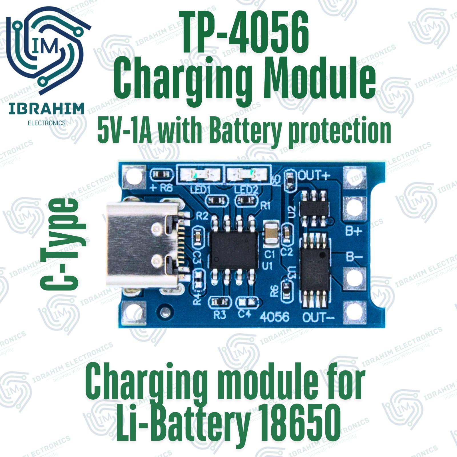 Type-C and Micro Mini 5V1A 18650 TP4056 Lithium Battery Charger Module Charging Board With Protection Dual Functions 1A Li-ion - Image 3
